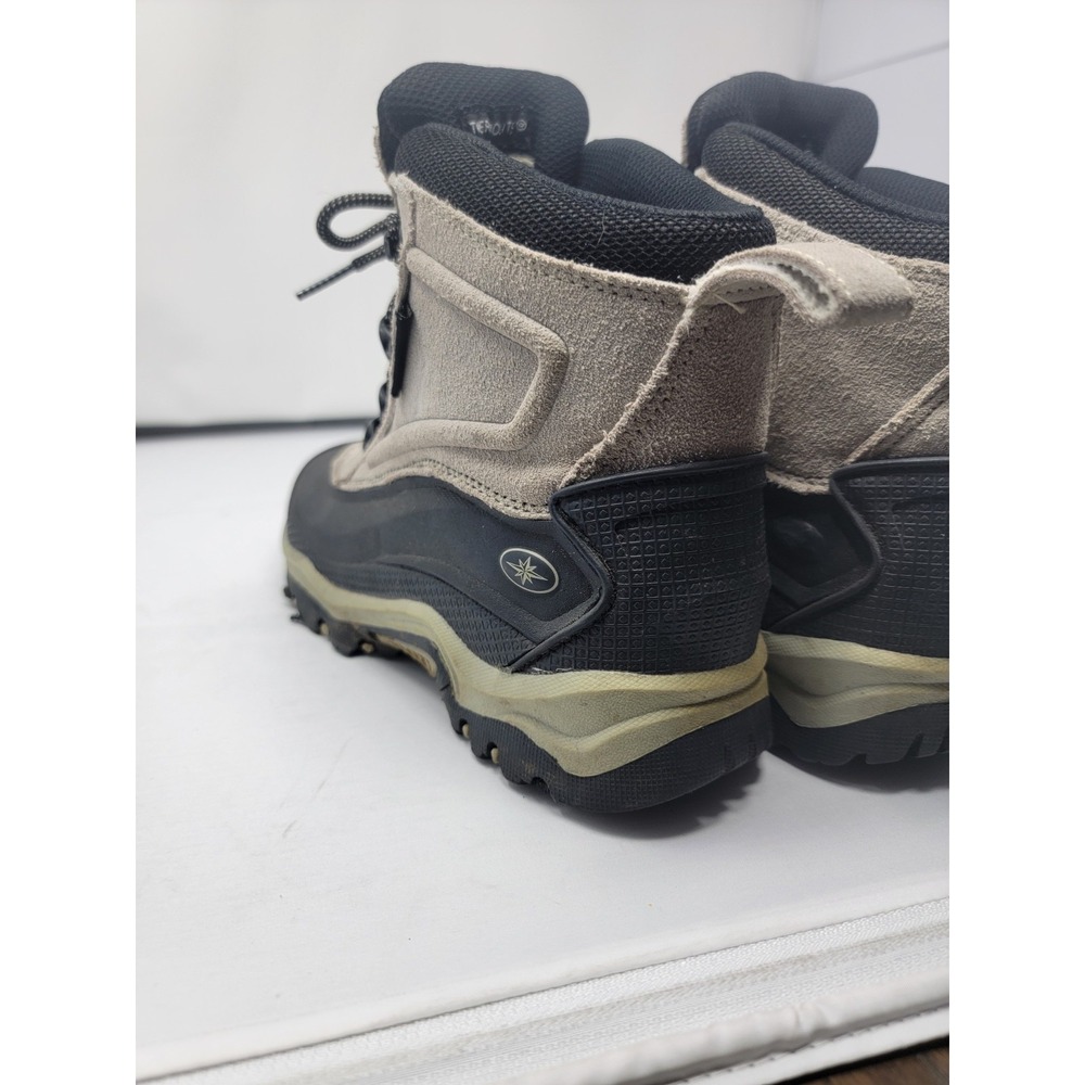 POLARIS Boots Men Size 7 Thermolite Gray Suede Lace-Up Hiking - Picture 8 of 9
